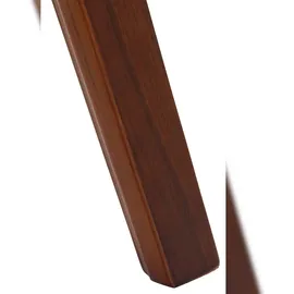 CLP 2er Set Esszimmerstühle ergonomisch Kingston, Stoff walnuss/hellgrün