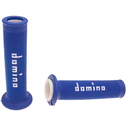 Griffe Domino A010 On-Road blau / weiß (Enden offen)