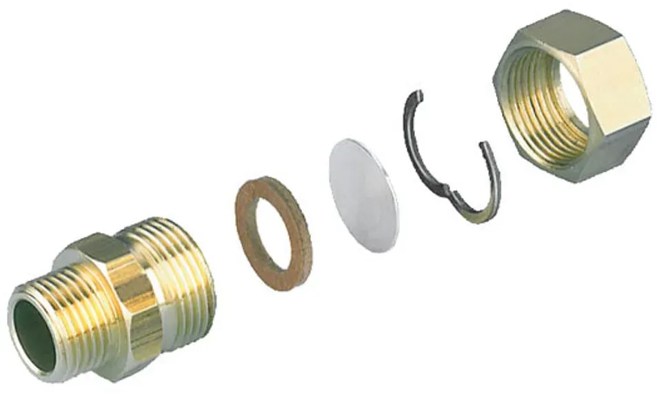Easy-Drill-Verschraubung für Edelstahlwellrohr (Ausführung: DN32 - 1 1/4''AG)