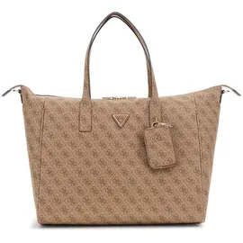 GUESS Reisetasche Latona Carryon Large Tote Latte Logo