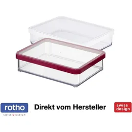 Rotho Dose Loft 1 l Transparent/Weiß