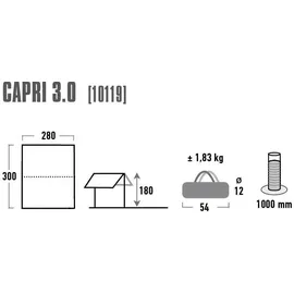 High Peak Capri 3.0 grau