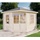 Alpholz 5-Eck Gartenhaus Monica 3,25 x 3,25 x 2,7 m natur