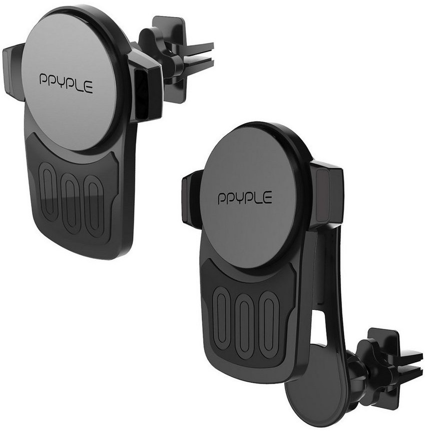 MidGard Ppyple 10W Wireless Lüftung Magnet Auto Halterung für Qi fähigen Handy Smartphone-Halterung, (1-tlg) schwarz