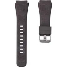 system-s Armband flexibel aus Silikon 22mm für Samsung Gear S3 Smartwatch in Braun