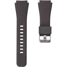 system-s Armband flexibel aus Silikon 22mm für Samsung Gear S3 Smartwatch in Braun