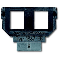 Busch-Jaeger Sockel für 1758... f. Mod.-Jack 2x6u.8p 1867 EB