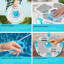 Kesser Poolroboter Aqua-9000 Weiß/Türkis inkl. Transporttasche