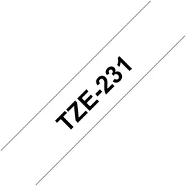 Brother TZe-231 laminiert schwarz auf weiß 1,2cm x 8m