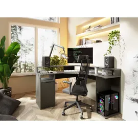 Home Affaire Eckschreibtisch Omaha Grau