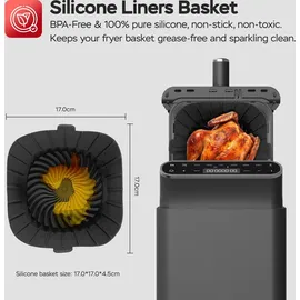 TURBO TRONIC TurboTronic Heißluftfritteuse XXL 11L schwarz