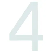 Alpertec Hausnummer 4 Selbstklebend Nachtleuchtend