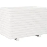 vidaXL Pflanzkübel 70 x 40 x 49,5 cm Weiß