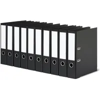 Amazon Basics Aktenordner DIN A4 70 mm Schwarz 10 St.