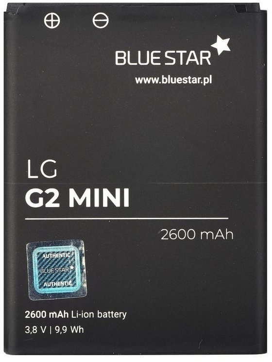 BlueStar Akku Ersatz kompatibel mit LG G2 Mini 2600mAh 3,8V Li-lon Austausch Batterie Accu BL-59UH D620 D620R Smartphone-Akku