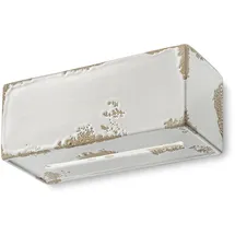 Ferroluce Vague-Vintage Keramik-Wandleuchte Weiß-Retro