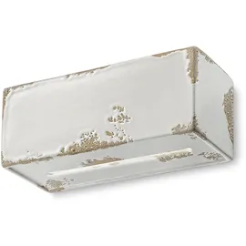 Ferroluce Vague-Vintage Keramik-Wandleuchte Weiß-Retro