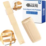 Schrittgurt mit Gurtpolster Set für Hochstuhl, 2 Pack, Beige, Bügelriemen kompatibel mit Hauck Alpha Beta, Stokke Tripp Trapp, roba Sit Up, weicher Gurt Bezug, Gurtschoner Frontbügel Kinderhochstuhl