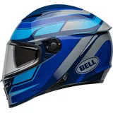 Bell Lithium MIPS Podium Integralhelm - Schwarz/Blue/Hellblau - XL