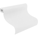 Rasch Textil Rasch Tapete 127300 Weiße Vliestapete mit geflochtener Struktur zum Überstreichen, Überstreichbar - 10,05m x 0,53m (LxB)