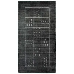 Morgenland Vintage Teppich - 149770 - 140 x 70 cm - dunkelgrau - rechteckig