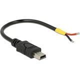 Delock USB Kabel 0,1 m USB 2.0 Mini-USB B Schwarz