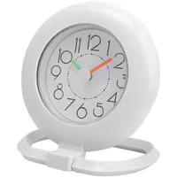 HERCHR Badezimmeruhr Wasserdicht, Analoge Badezimmer Uhr Funk, Uhr Badezimmer, Hängende Dusche-Dual-Purpose-Wanduhr Mit Hängekabel Für Schlafzimmer Und Wohnzimmer, 12,2 X 9 X 14,3 cm