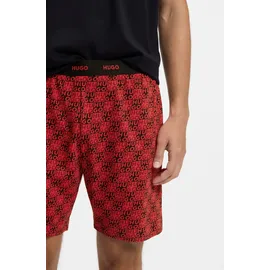 hugo underwear HUGO Shorty Aaron (Set, 2 tlg) aus Stretch-Baumwolle mit Stack-Logos, regular fit bunt|rot|schwarz XL (52)