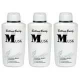 Bettina Barty Musk Hand & Body Lotion 3 x 500 ml + Marbert Enzyme Peeling Puder 10 g Gratis...