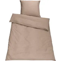 Setex Bettwäsche »Chambray«, in diversen Uni-Tönen beige