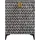 Woood Highboard 81 x 108 x 43 cm Schwarz / Weiß