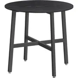 VASAGLE Küchentisch Ø 80 cm ebenholzschwarz/tintenschwarz