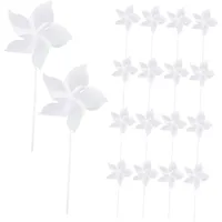 LOPUNER Stück Windmühlenspielzeug zeichnen Party Gefälligkeiten Windräder basteln Stifträder Spielzeugwindräder Windräder Masse Windmühle Papier Weiß