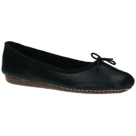 CLARKS Freckle Ice Ballerinas Black Leather 37 1/2