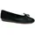 CLARKS Freckle Ice Ballerinas Black Leather 37 1/2
