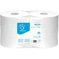 PAPERNET Toilettenpapier Großrolle Tissue weiß 2-lagig 6 Rollen/Paket, 250