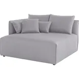 andas Ottomane »Nöre«, kurzes Lounge-Modul - zum Zusammenstellen, Breite 138 cm, Tiefe 128 cm grau