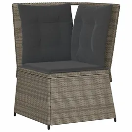 vidaXL Garten-Lounge-Set 5-tlg. grau
