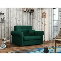 MIRJAN24 Schlafsofa Viva Silver I, mit Bettkasten, Sofa mit abgerundete Armlehnen grün