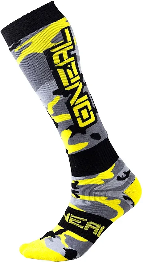 ONeal Pro MX, chaussettes - Hunter Noir/Gris/Jaune Néon - Taille unique