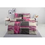 OTTO home Kelian Linon lila 200 x 200 cm + 2x 80 x 80 cm