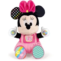 CLEMENTONI - Plüschtier Baby Minnie - interaktives Plüschtier Baby Disney ab 6 Monaten, Spielzeug auf Spanisch (55325)