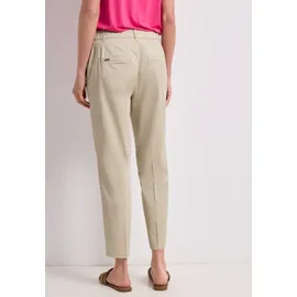 STREET ONE STREET ONE, Damen, Gr. 38, Länge 28, cobble stone, Web, 97% Baumwolle, 3% Elasthan. unifarben, comfort fit normal, Hosen Chinohose, soft