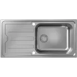 Hansgrohe S44 Einbauspüle 500, Edelstahl, mit Abtropffläche,