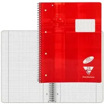 Clairefontaine Collegeblock 68252C farbig sortiert DIN A4 kariert mit Rand innen/außen Anzahl der Blätter: 80