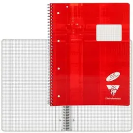 Clairefontaine Collegeblock 68252C farbig sortiert DIN A4 kariert mit Rand innen/außen Anzahl der Blätter: 80