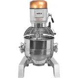 Gastro Küchenmaschine, Knetmaschine, Teigmaschine, 40L, Planetenrührmaschine - Silber