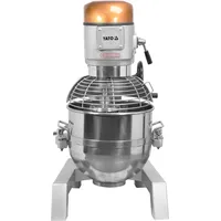 Gastro Küchenmaschine, Knetmaschine, Teigmaschine, 40L, Planetenrührmaschine - Silber