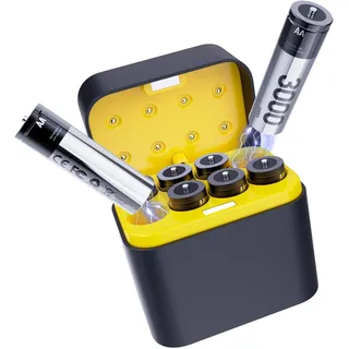 ANSTEN Akku AA mit Ladegerät,Lithium Batterie AA 3000 mWh*8, Akku Ladegerät AA AAA Geringe Selbstentladung, 1200 Zyklen, Ladegerät Batterien für NI-MH NI-CD Wiederaufladbare Batterien AA AAA