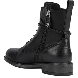 GEOX Damen D Catria A Stiefeletten - Black, 36 EU